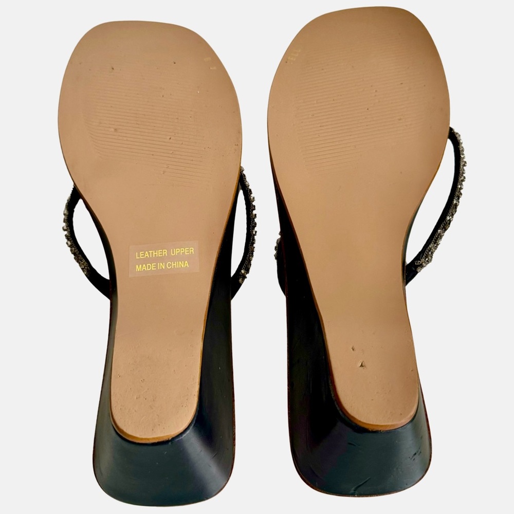 Crystal Strap Sandals Sz 7 - Picture 13 of 14
